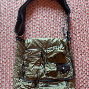 Diesel Olive Green Men's Messenger Bag